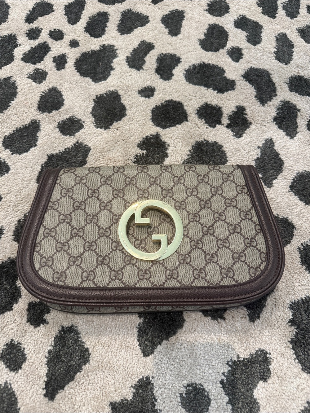Gucci BLONDIE Clutch Shoulder MONOGRAM Purse Chain ❤️💚